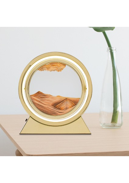 Kum Sahnesi Lambası Quicksand Hareketli Dönen Dekor Odası Sarı (Yurt Dışından)