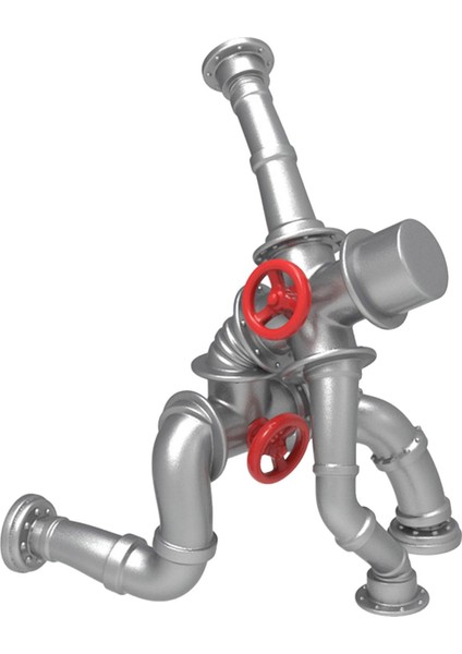 Steampunk Dekorasyon Robot Heykeli Robot Süsleme Oturma Odası Üstü (Yurt Dışından)