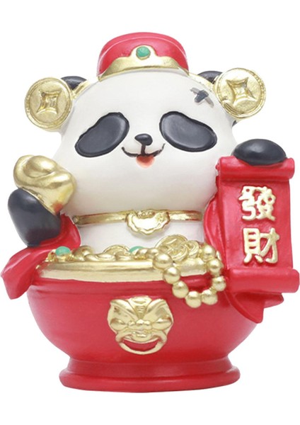 2024 Yıl Panda Figürü Süsü Fengshui Heykeli El Yapımı Odası A (Yurt Dışından) fiyatları