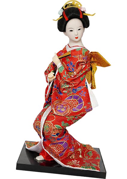 12 Inç Japon Kimono Geyşa Asyalı El Sanatları Minyatür Figür B (Yurt Dışından) modelleri