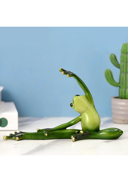 Reçine Yoga Kurbağa Figürleri Dekoratif Süs (Yurt Dışından) fiyatları