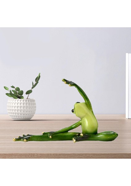 Reçine Yoga Kurbağa Figürleri Dekoratif Süs (Yurt Dışından) indirimleri