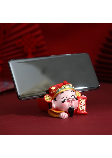 Reçine Telefon Heykelcik Heykel Standı Çin El Sanatları Odası Oturma Odası Masaüstü Süsleme Dekoru (Yurt Dışından)