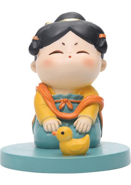 Kız Heykeli Cep Telefonu Cep Telefonu Ği Dekorasyonu A (Yurt Dışından)