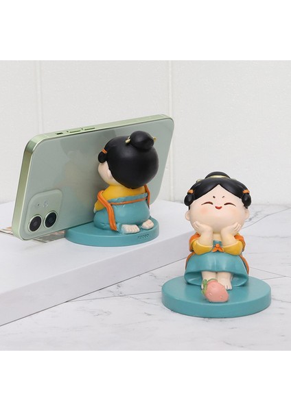 Kız Heykeli Cep Telefonu Cep Telefonu Ği Dekorasyonu A (Yurt Dışından) indirimleri