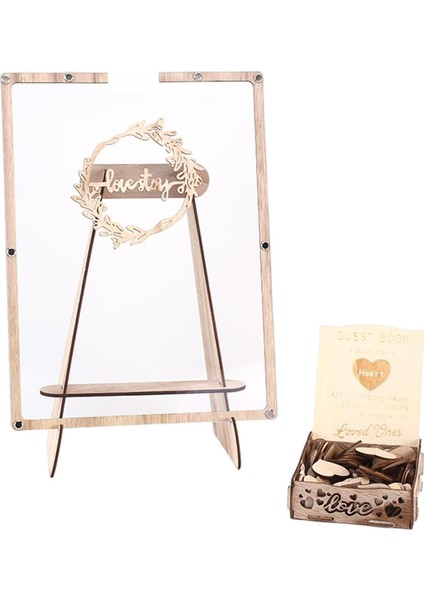 Icı Düğün Defteri Ahşap Iş Defteri ile Bırakma Kutusu (Yurt Dışından) fiyatları