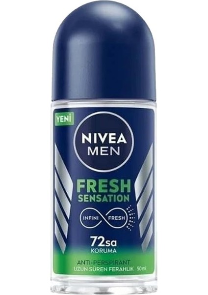 Deo Roll-On 50 ml Men Fresh Sensation (4'lü)