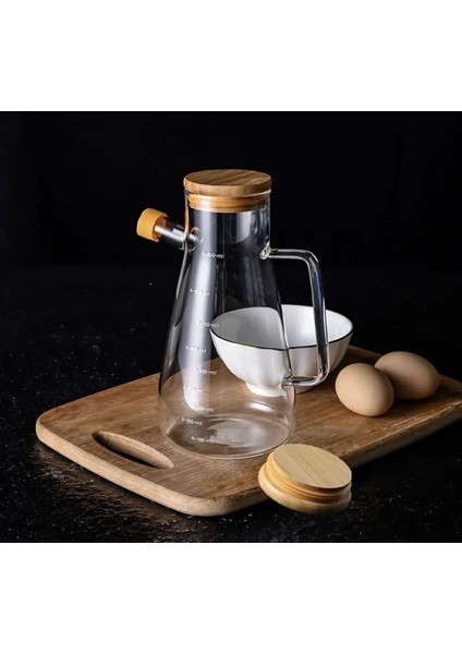 Turuncu 2'li Cam Yağlık ve 3'lü Cam Kavanoz Seti, 900 ml, şeffaf, 4+ parça indirimleri