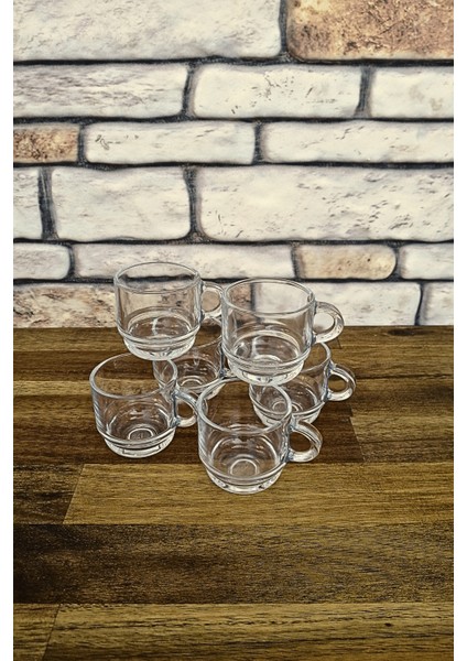 Saplı Kahve Bardağı- Espresso Bardağı 6 Adet - 90 cc modelleri