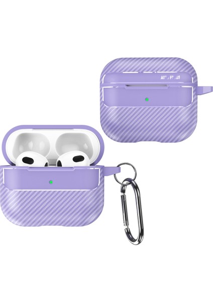 Apple Airpods 3 için Şık Karbon Fiber Tpu Darbeye Dayanıklı tooth Anti Toz Kulaklık Kılıfı (Yurt Dışından) fiyatları
