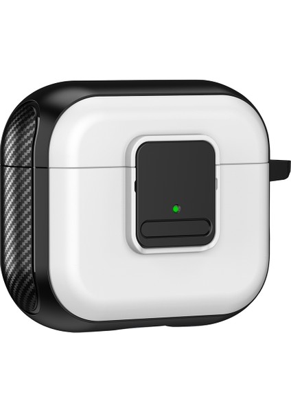Apple Airpods 3 için tooth Manyetik Toka Tam Tpu Karabina + Kulaklık Kılıfı (Yurt Dışından)