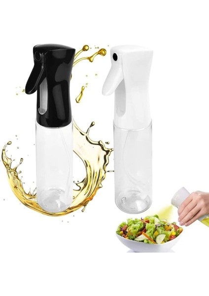 Cam Yağ Sprey Püskürtücü 250ml, Şeffaf, Beyaz Renk, Tek Parça