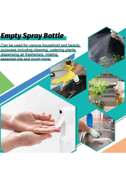 Cam Yağ Sprey Püskürtücü 250ml, Şeffaf, Beyaz Renk, Tek Parça fırsatları