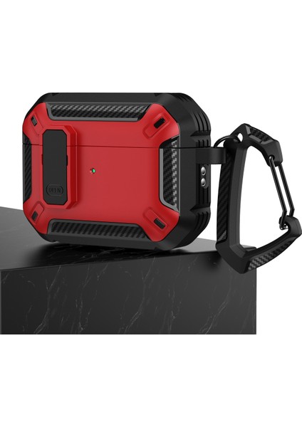 Apple Airpods Pro 2 için Tpu + Pc Koruyucu Karabina İle Drop Proof Kulaklık Kılıfı (Yurt Dışından) fiyatları