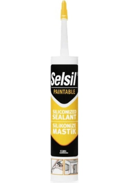 Silikonize Mastik Açık Meşe Selsil 500 gr