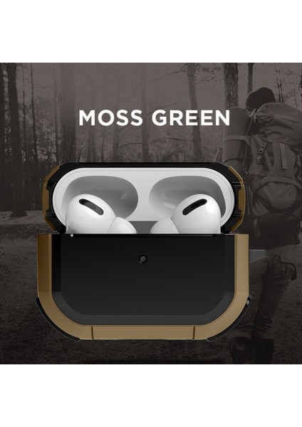 Airpods Pro için Gen 2 Usb C Pro 2 tooth Koruyucu Tpu+Pc Halka Tokalı Düşmeyi Önleyici Kulaklık Kılıfı (Yurt Dışından)