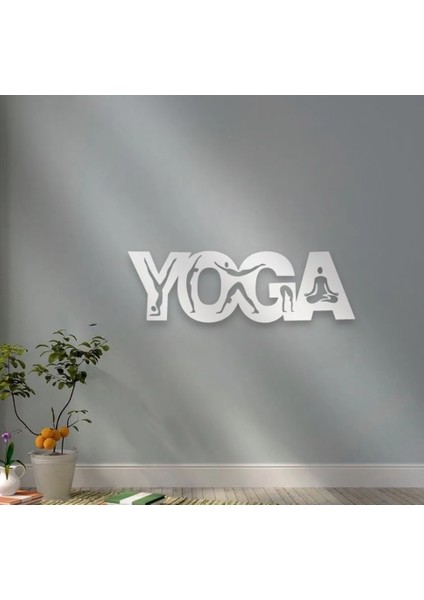 Yoga Metal Duvar Tablosu 100X32 cm