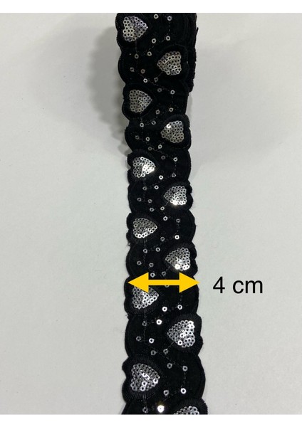 Ütü Ile Yapışan / Bordür /pullu Nakış Şerit / 4 Metre modelleri