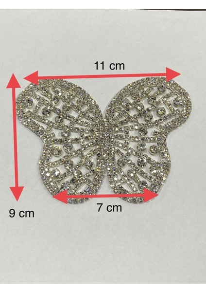 Karan Tuhafiye Taşlı Aplike / Kristal Taşlı Aplike