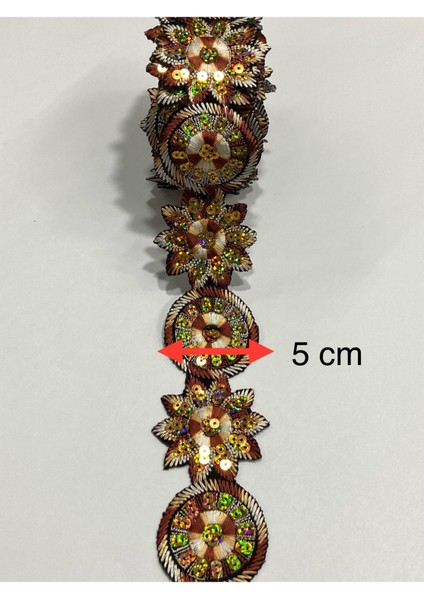 Ütü Ile Yapışan / Bordür /pullu Nakış Şerit / 4 Metre fiyatları