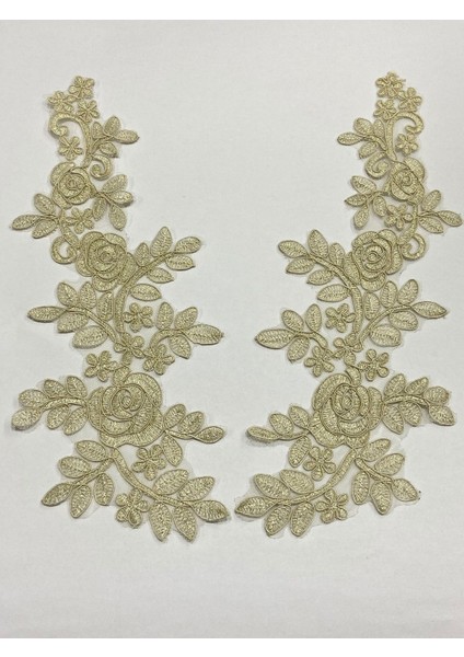 Güpür Aplike / Simli Aplike / 2 Li Set