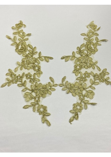 Güpür Aplike / Simli Aplike / 2 Li Set
