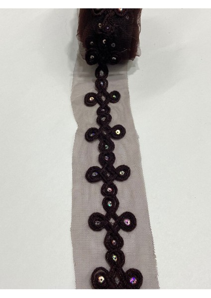 Tül Üzeri Pul Işlemeli Şerit fiyatları