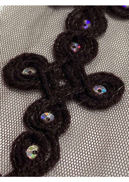 Tül Üzeri Pul Işlemeli Şerit indirimleri