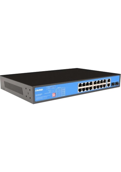 Ewınd EW-S1920CG-AP 16*ge Poe+ 2*ge +2*gf Sfp Unmanaged Poe SWITCH(300W)