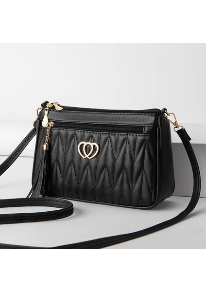 Kadın Çantası Yeni 2024 Yaz Küçük Çanta Büyük Kapasiteli Çok Yönlü Crossbody Çanta Orta Yaşlı Anne Cep Telefonu Çantası (Yurt Dışından)