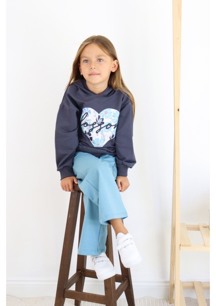 KND-6890 Blossom Yazılı Kalp Baskılı Alt Üst Takım fiyatları