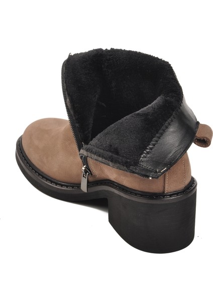 9874 Vizon Içi Polarlı Deri Kadın Bot fırsatları