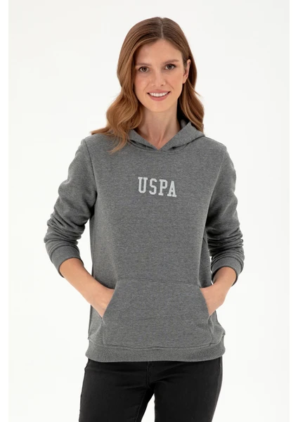 U.S. Polo Assn.  Kadın Antrasit Melanj Sweatshirt 50289536-VR081