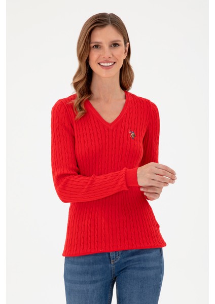 Kadın Kırmızı Kazak /Triko 50288992-VR030