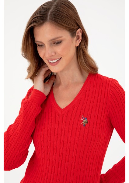 Kadın Kırmızı Kazak /Triko 50288992-VR030 fiyatları