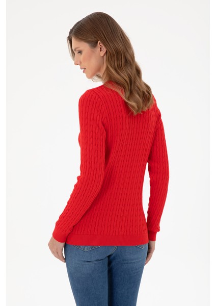 Kadın Kırmızı Kazak /Triko 50288992-VR030 indirimleri