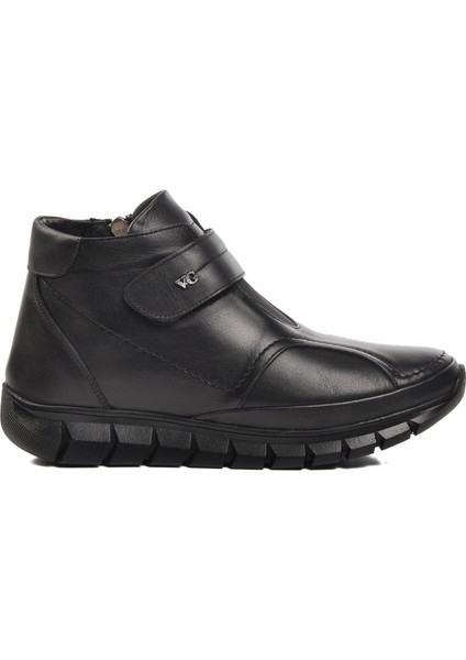 9411 Siyah Deri Kadın Bot