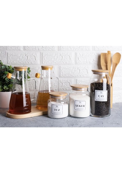 Bambu standlı set, 4+ parça, turuncu, 900 ml, şeffaf, şık ve kullanışlı tasarım fiyatları