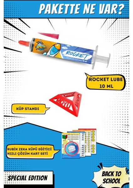 Rocket Weight 1 Profesyonel Rubik Küp Yağı - Rubik Küp Lube - Zeka Küpü Yağı Lube Lubricant Yağlayıcı 10 ml