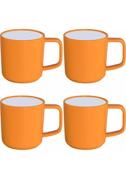 Gün Batımı Sarısı 4&amp;#39;lü Kupa Seti