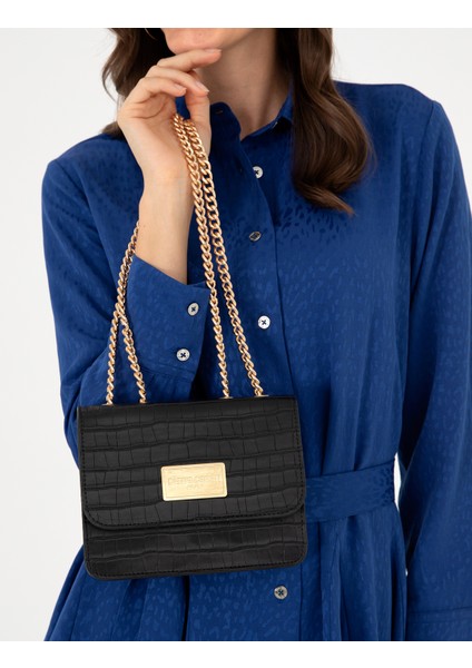 Kadın Siyah Çapraz Çanta 50296306-VR046 fiyatları