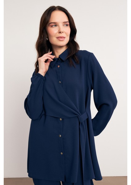 Perla Tunik Pantolon Takım - Indigo fırsatları