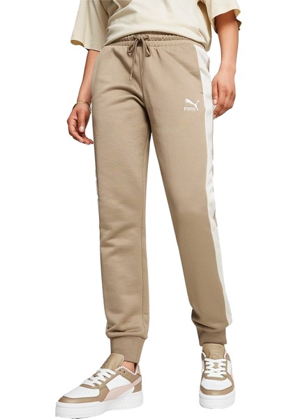 Iconic T7 Track Kadın Bej Antrenman Eşofman Altı 62799567