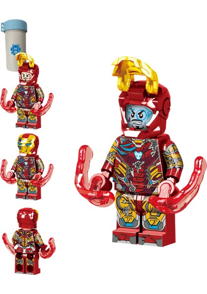 Brave Bullçelik Yapı Taşı Minifigürleri, Küçük Parçacık Minifigürleri, Çocuk Oyuncakları, Iki Paket4.5cm (Yurt Dışından)
