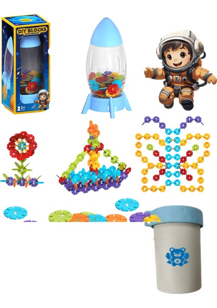 Brave Bullparçacık Yapı Taşı Bulmaca 3cm Şaftlı Kar Taneleri 100PCS [kare Pencere Renk Kutusu] (Yurt Dışından)