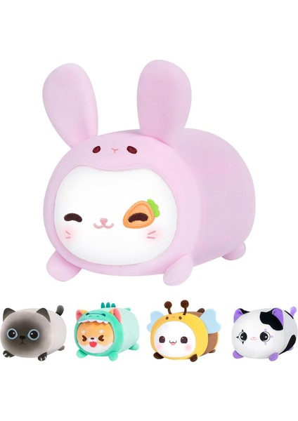 Brave Bull。12'li Paket Rastgele Mini Hayvan Peluş Oyuncak Seti (Her Biri 3 Inç), Çocuklar Için Doldurulmuş Hayvanlar (Yurt Dışından)