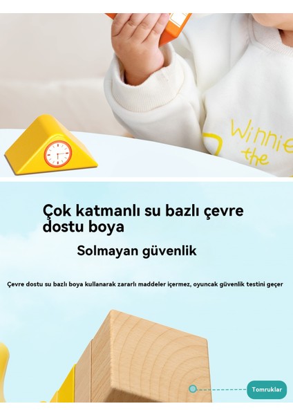 Brave Bullçocuk Şehir Yapı Taşları Ahşap Montajlı Bebek Erken Eğitim Eğitici Oyuncaklar (Yurt Dışından) modelleri