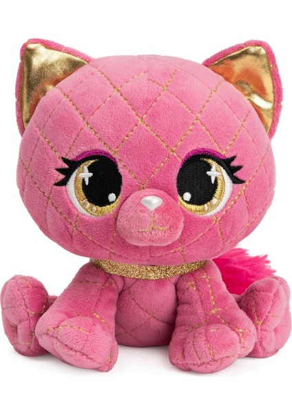 Brave Bull。tasarımcı Moda Pet Dottie Woofington Premium Köpek Peluş Hayvan Yumuşak Peluş, Glitter Siyah ve Beyaz 6 Inç (Yurt Dışından)