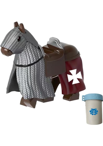 Brave Bullsüvari Asker Ordusu Ortaçağ ve Ortaçağ Yapı Taşları Bebek Oyuncakları 8'li Paket (Yurt Dışından)