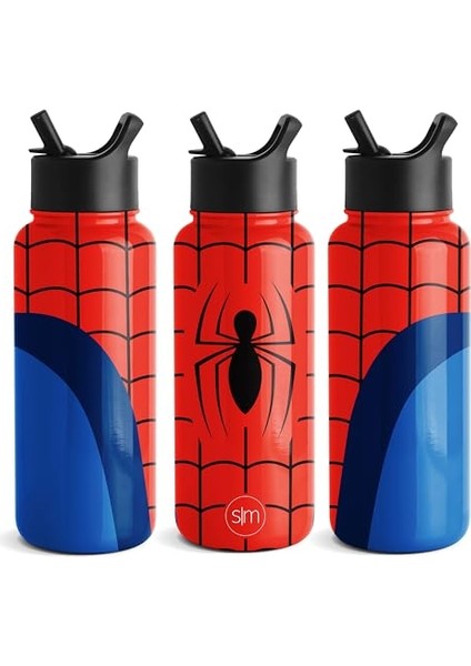 Bebek Su Şişesi Saman Kapaklı Vakum Yalıtımlı Paslanmaz Çelik Metal Yalıtımlı Bardak Kadın Erkek Yeniden Kullanılabilir Sızdırmaz Şişe 32 Oz Çocuklar Için | (Yurt Dışından)